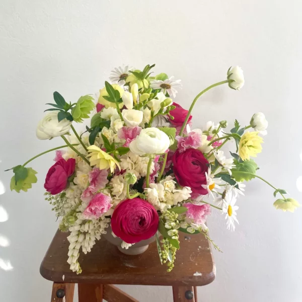 Gorgeous spring compote flowers
