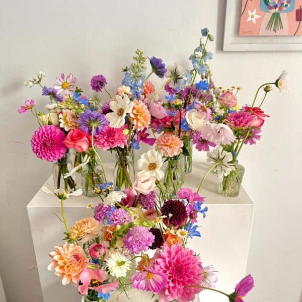 “Native Noel” – Set of 6 Festive Bud Vases