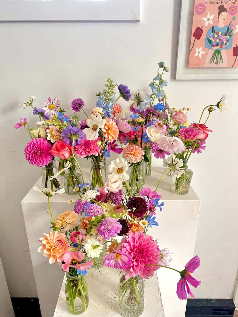 “Native Noel” – Set of 6 Festive Bud Vases